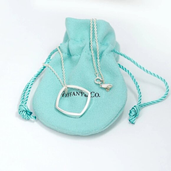 Tiffany & Co. Open Square Necklace 16